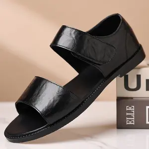 Summer Men's Casual Simple Sandals Velcro Design