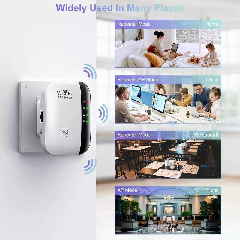 Latest Wifi Extender Covers up to 3650 Sq. ft and 45 Devices Internet Booster with Ethernet Port Quick Setup Home Wireless Signal Booster