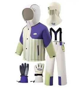 Buy 1 Get 4 KOCOTREE Kids 4pcs Toddler Snowsuit Coat for Girls Boys Waterproof Windproof Size 4-11 Age