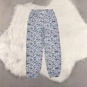 New Clothes Sibling Women's Grey Camo Pocket Pants Adult Printed Trousers Slim Fit Casual Drawstring High Waist Wide Leg Jeggings