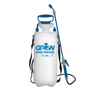 GROW1 Pump Sprayer – 8 Liter / 2 Gallon Handheld Pressure Sprayer for Gardening & Grow Rooms