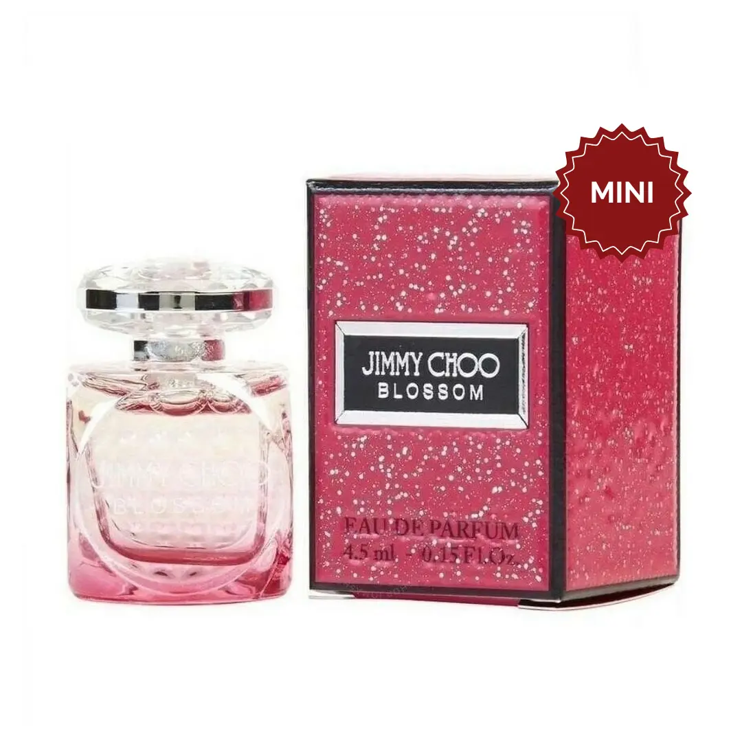 Jimmy Choo Blossom Eau de Parfum Mini For Women 4.5ml | Fruity Floral Women's Mini Perfume with Red Berries, Sweet Pea & Sandalwood | Travel Size Fragrance