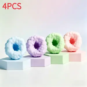 4Pcs-Aesthetic Crunchy Squishy Ball - Pink Moon & Pearl White Sensory Fidget for Office Desk, Calming Anxiety Relief for Teens, Cute Gift for Women, Stress Relief Toy for Home, Classroom, Travel, ADHD & Autism Support