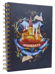 Magical Theme Spiral Notebook - 144 Pages, Adorable Graphics, Office Stationery for Computer & Office Use
