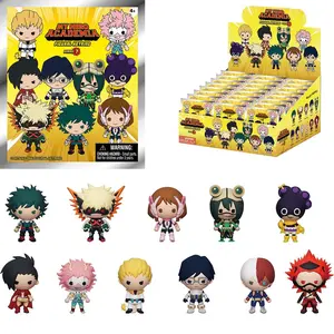 1PC MY HERO ACADEMIA Officially Licensed 3D Anime Character Series Mystery Bulk Bag Clip Keychain Keyring Random One Katsuki and Bakugo or Other Characters Anniversary Birthday Gifts