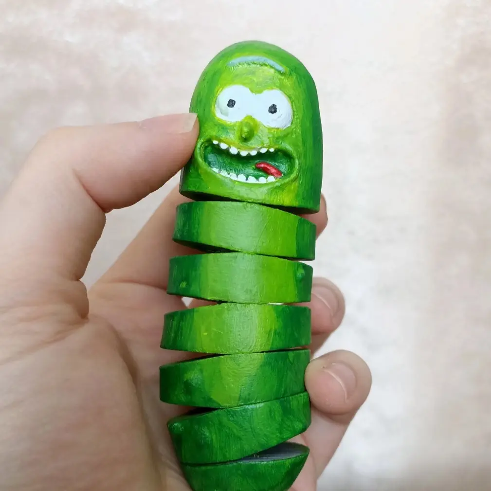 3D printed “Dilly” pickles gag gift Multicoloured