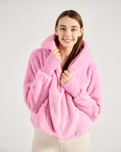 The Cropped Luxe Lounger Lite Jacket - Bubblegum Pink