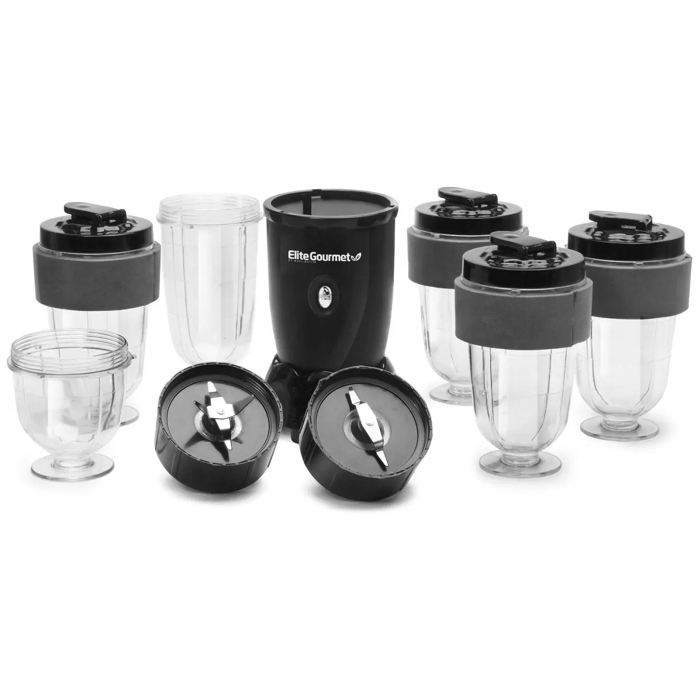 Elite Cuisine 17-Piece Personal Drink Blender w  ith Travel Cu