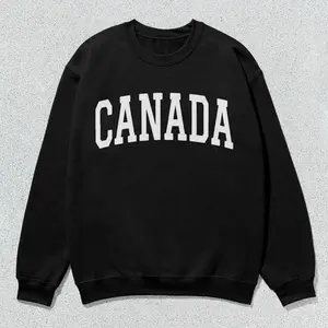 Canada Sweatshirt Collegiate Crewneck Sweater Unisex
