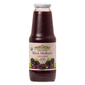 Smart Juice Organic Black Mulberry Juice - 33.8 fl oz (1L) - (Pack of 6)