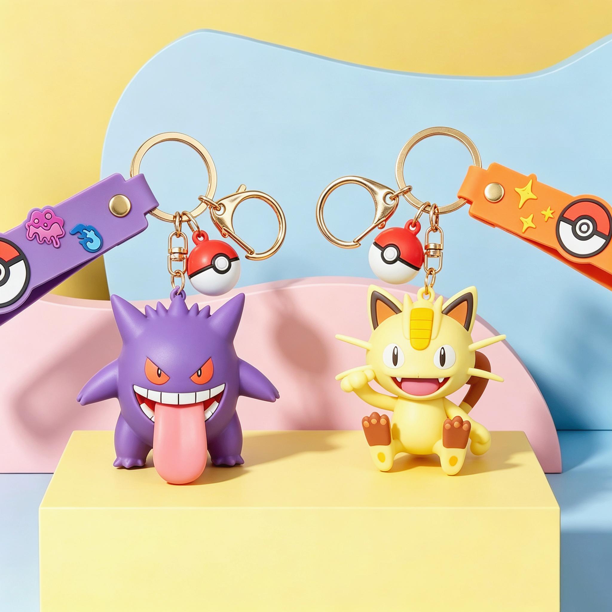 【Back to school】MINISO x Pokémon Mystery Keychain - Unisex All Seasons Cute Character Keyring, Collectible Fashion Accessory for Backpacks & Keys (Ideal Gift),