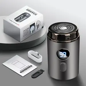 Mini Electric Shaver for Men - IPX7 Waterproof, Ultra-Thin 3D Floating Blades, 60min Runtime, Fast Type-C Charging, Cordless Portable Travel Razor, Wet/Dry Use