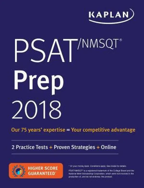 USED Book - PSAT/NMSQT Prep 2018: 2 Practice Tests + Proven Strategies + Online (Kaplan Test Prep) by Kaplan Test Prep (Paperback) - english