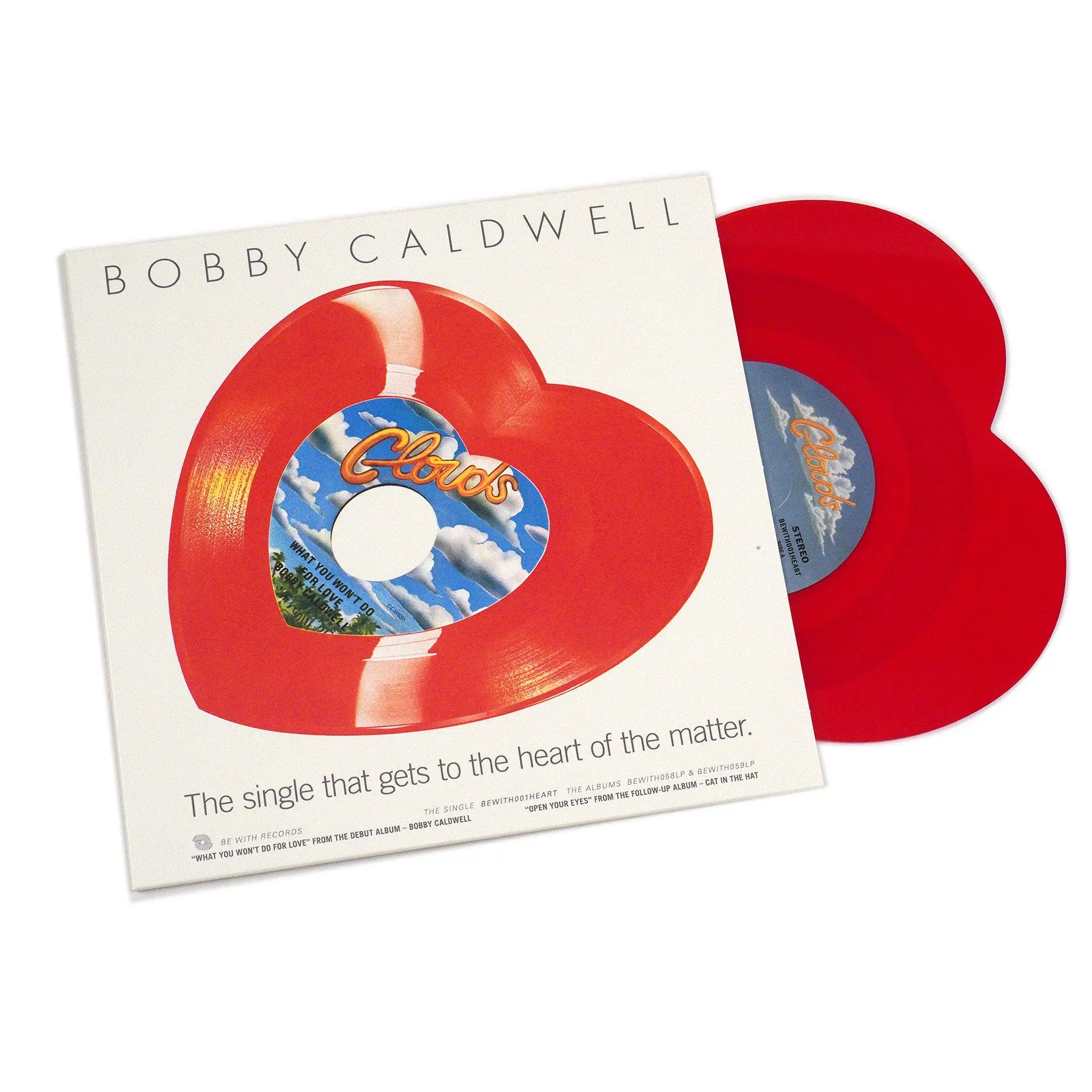 Bobby Caldwell: What You Won't Do For Love Limited Edition 10" Vinyl Record - Heart-Shaped Colored Music Vinyl, 2 Canonical Soul Classics on 1 45, Blue-Eyed Soul with Jazzy Groove, Two Canonical Soul Classics On One 45