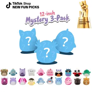 Squishmallows Mystery Box 12 Inch, Pack of 3, Blindbags Surprise Set, Assorted Characters, Perfect Holiday Gift, WoW Star Award