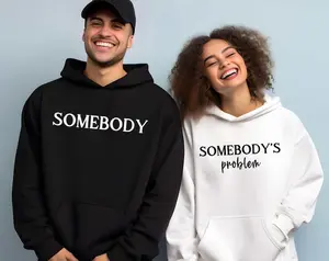 Somebody's Problem Couples Matching Hoodie, Somebody for Wife, Funny Couple Pullover for Women for Men Unisex, Perfect Gift Anniversary Clothes