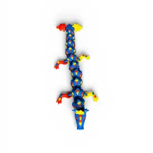 Rainbow Infinity Fidget Dragon Autism Awareness Sensory Toy for Kids with Autism Supportive Design