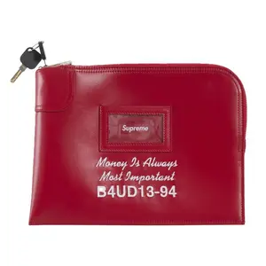 Supreme Leather Money Bag (FW25) Red by StockX
