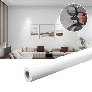 Thick Glossy Marble Pattern Wallpaper Roll, Waterproof Oil Proof Self Adhesive Wall Paper for Kitchen Bathroom DIY Home Decor