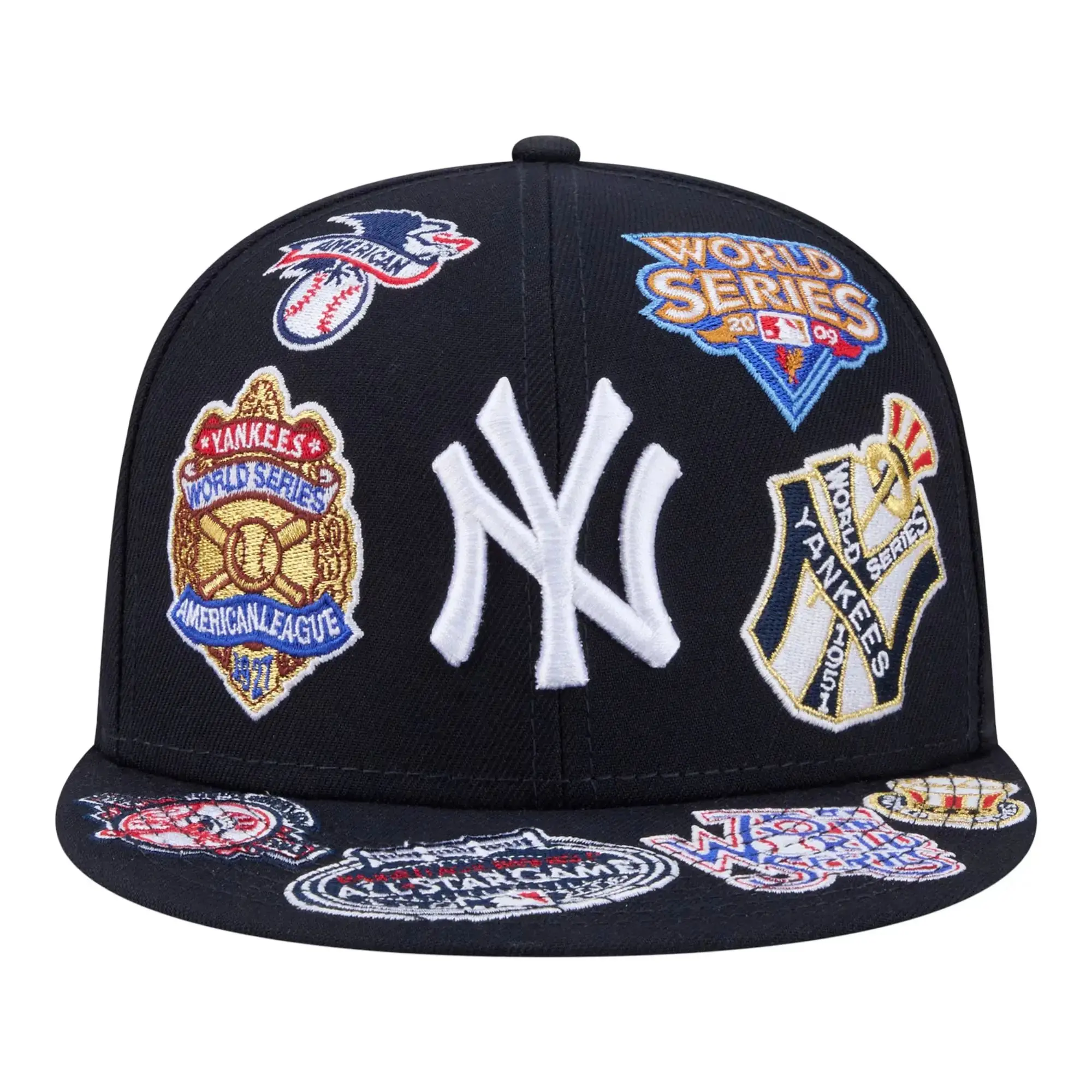 New York Yankees New Era Navy All-Over 59FIFTY Fitted Sports Collectible Hat