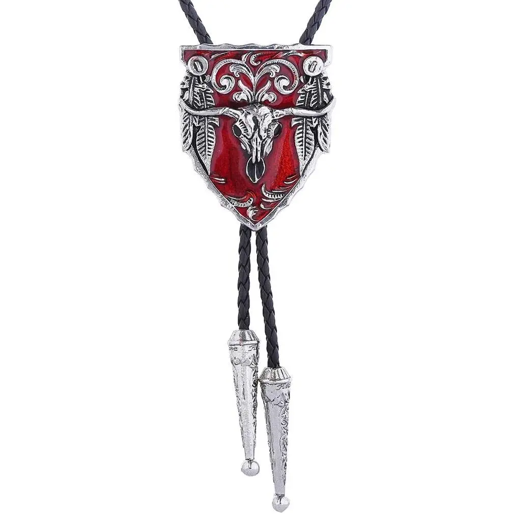Z-NKL45  Bolo Ties for Men Western, 3D Cowboy Hat Bolo Tie-Vintage Cowboy Knight Boots Western Bola tie Necktie for Men