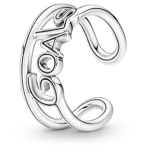 Pandora ME Goals Open Ring Sterling Silver Women's Jewelry Size 54 191893C00-54