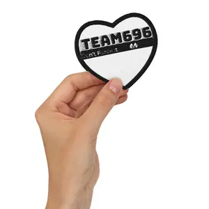 Embroidered Team696 Don't Force It logo fashion patches