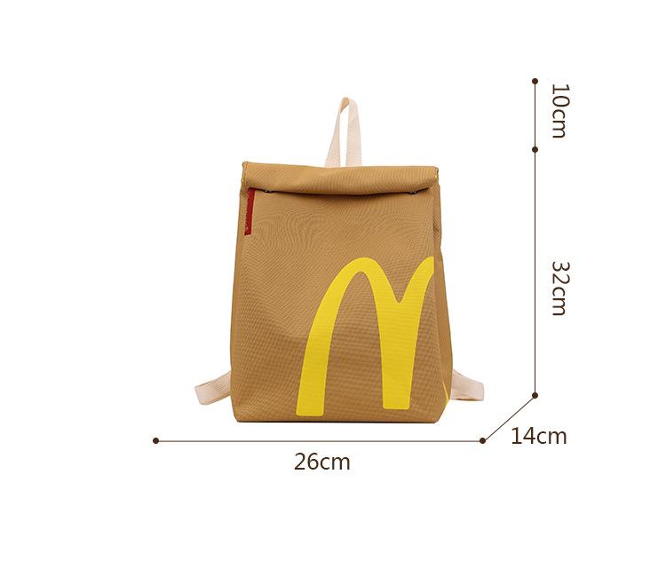 M Backpack Bags Large Capacity Student Class Backpack Cute Casual Printed Tote Backpack for Women Men