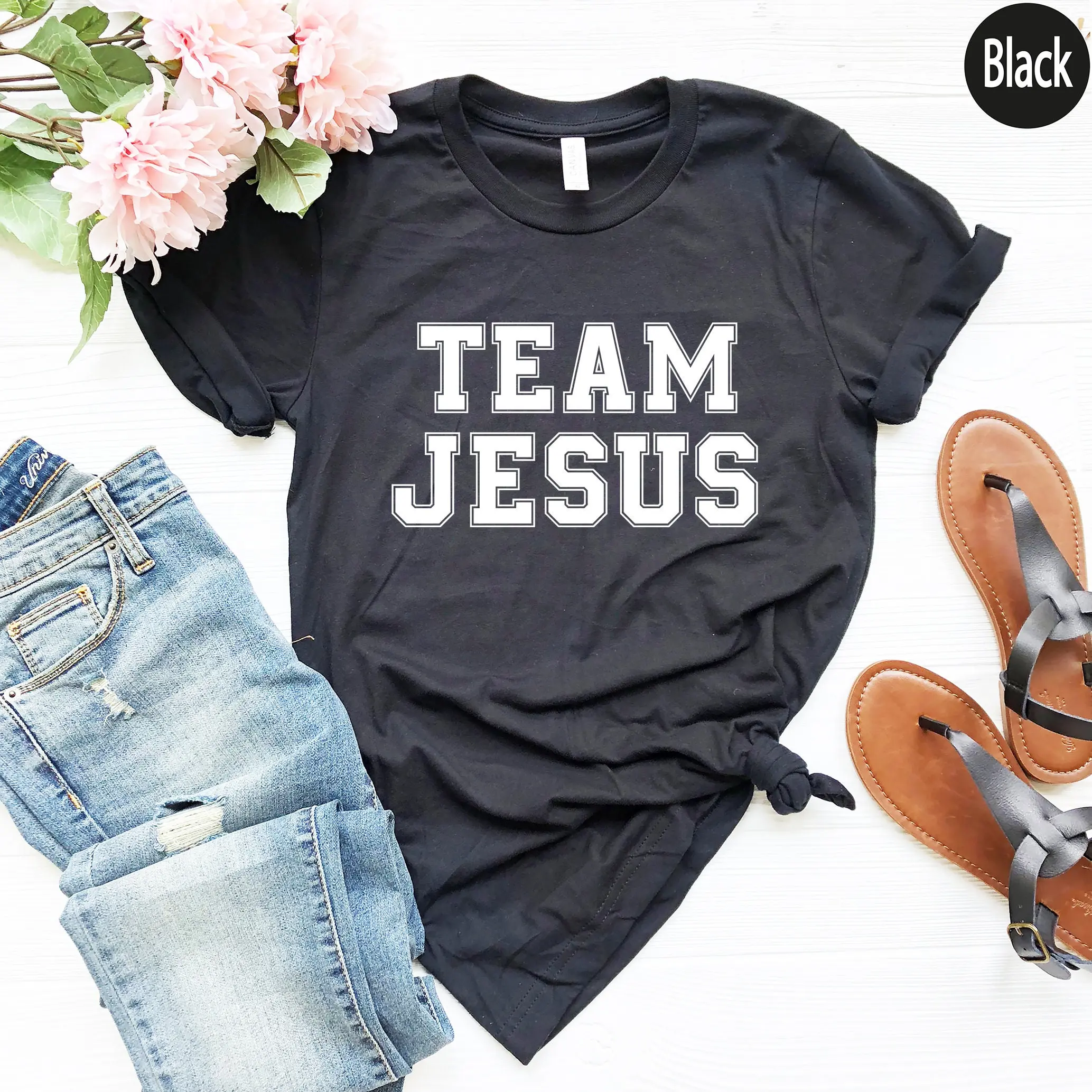 Team Jesus Sweatshirt, Christian Shirts For Women, Faith Hoodie, Religious T Shirt, God Tshirt, Jesus T-shirt, Gifts for Christians