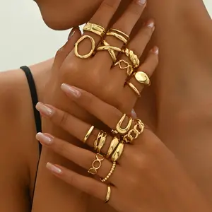 Light Luxury Style Open Ring — Women's Heart-Themed, Unique & Niche Design — Versatile Ring Set & Hand Accessory