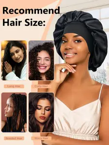 Women's Soft, Comfortable, Lightweight Hair Protection Sleep Cap with Mesh Lining, Stylish Travel Accessory, Elastic Fit, Unisex Use for Nighttime Bonnets for Sleeping