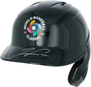 Ronald Acuna Jr. Atlanta Braves Autographed 2026 World Baseball Classic Logo Batting Helmet - Fanatics Authentic Certified