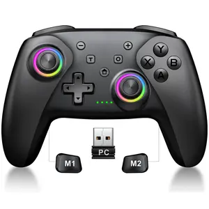 The controller is compatible with Windows PC/Switch/Android/IOS system devices, with macro programming, Turbo, vibration adjustment functions, Hall analog triggers and Hall effect joysticks provide precise control operations, and native controller games c
