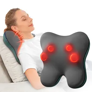 BOB AND BRAD Back Massager with Heat,EZBack Corded Shiatsu Neck and Shoulder Massager Pillow for Pain Relief/Full Body Relaxation Comfort