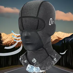 Balaclava Face Mask with Glasses Holes – Summer Cooling UPF 50+ Sun Protection Ski Mask for Men Women, Breathable Motorcycle Face Cover Shiesty Mask for Cycling Work Outdoor Activities – Black