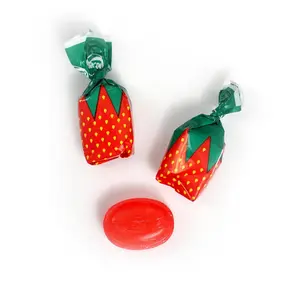 Strawberry Hard Candy with Creamy Center – Colombina Strawberry Buds, Individually Wrapped
