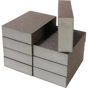 8 count 100 Grit Sanding Blocks,  Medium Sanding Sponge Washable and , Wet Dry Sandpaper Sponge for  Metal FurniturePaint and Drywall