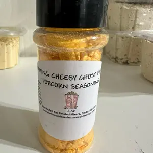 Flaming Cheesy Ghost Pepper Popcorn Seasoning 3 oz - Twisted Mixers Derby KS