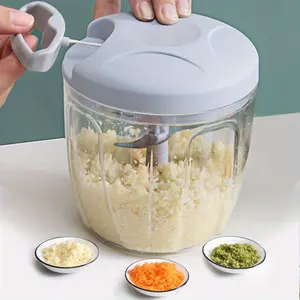 Multifunctional Vegetable Cutter & Garlic Masher, Manual Food Chopper for Vegetables, Creative Garlic Crusher & Meat Masher, Essential Kitchen Gadget, Vegetable Chopper Tool