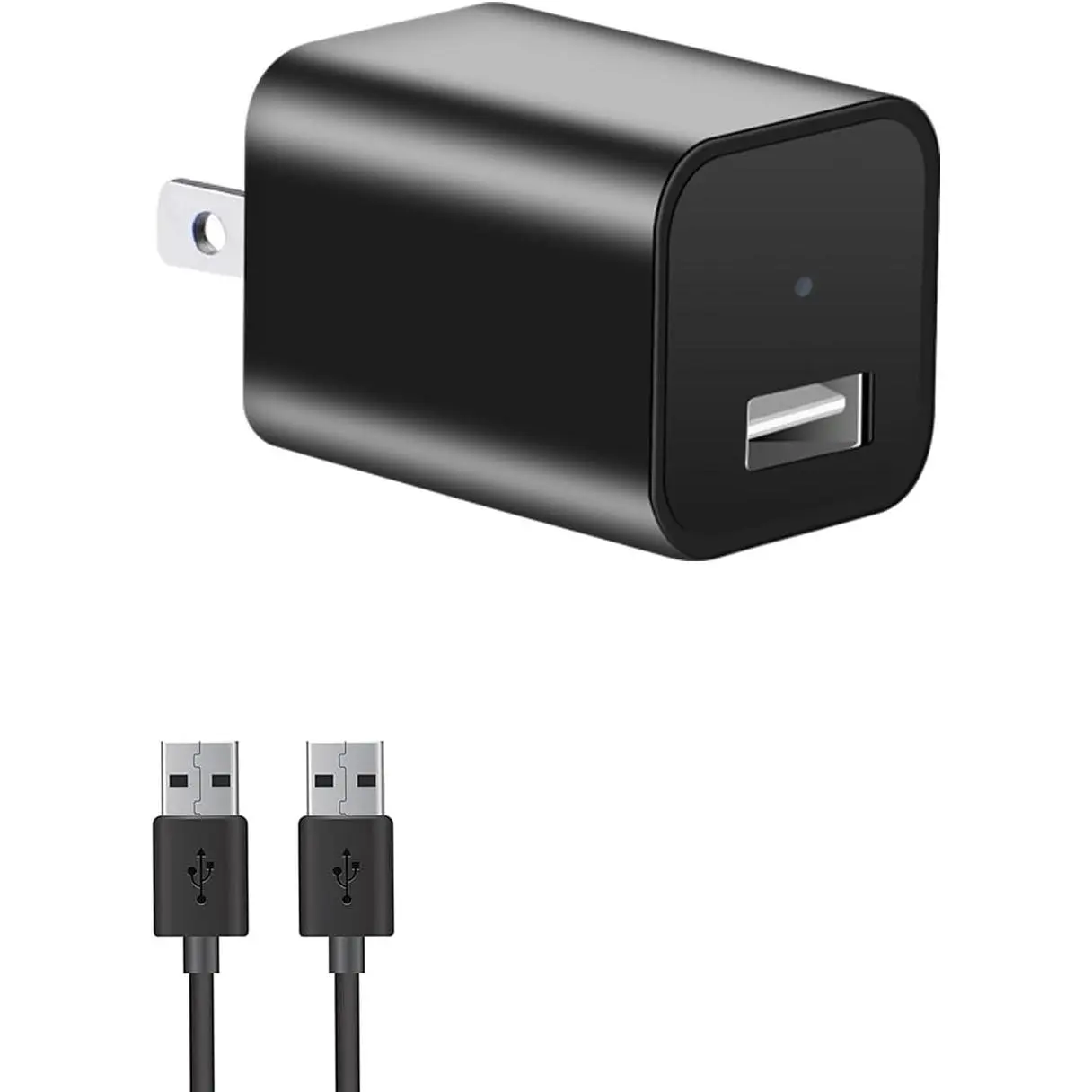Hidden Spy Camera,1080P Indoor Security Camera USB Charger-No WiFi No Audio| Hidden Cameras with Detection Loop Recording Mini Secret Camera Nanny Cam for Home Surveilance
