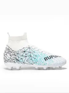 Breathable Men's Football Shoes Fg/ag Long Nails Artificial Grass, Durable Anti-Slip Outdoor Indoor Sports Shoes, Strong Grip Ankle Protection