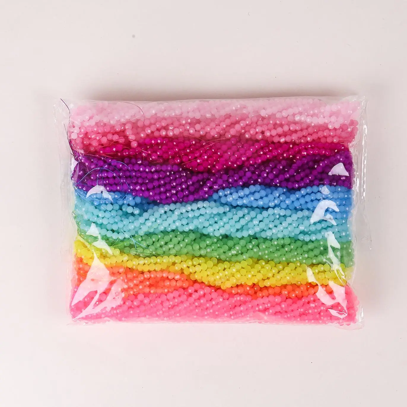 【Neon Color】4MM Round Rondelle Beads, Semi-Finished Non-Natural Crystal Jewelry Making & Crafting Accessories Diy Beads Beading Supplies