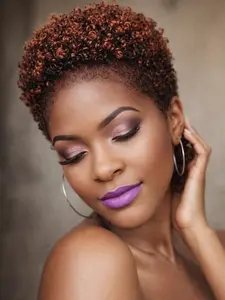 Women's Fashion Synthetic Wig Cap, Ombre Brown Afro Curly Wig with Rose Net Head Cover, High-Temperature Resistant Material, Lightweight & Easy Care, Suitable for All Skin Types, Heat Resistant Wigs