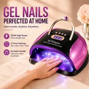 Viral UV Nail Lamp | Fast Curing Gel Nail Dryer for Salon Quality Nails at Home, Portable Nail Light for Gel Polish & Press On Nails
