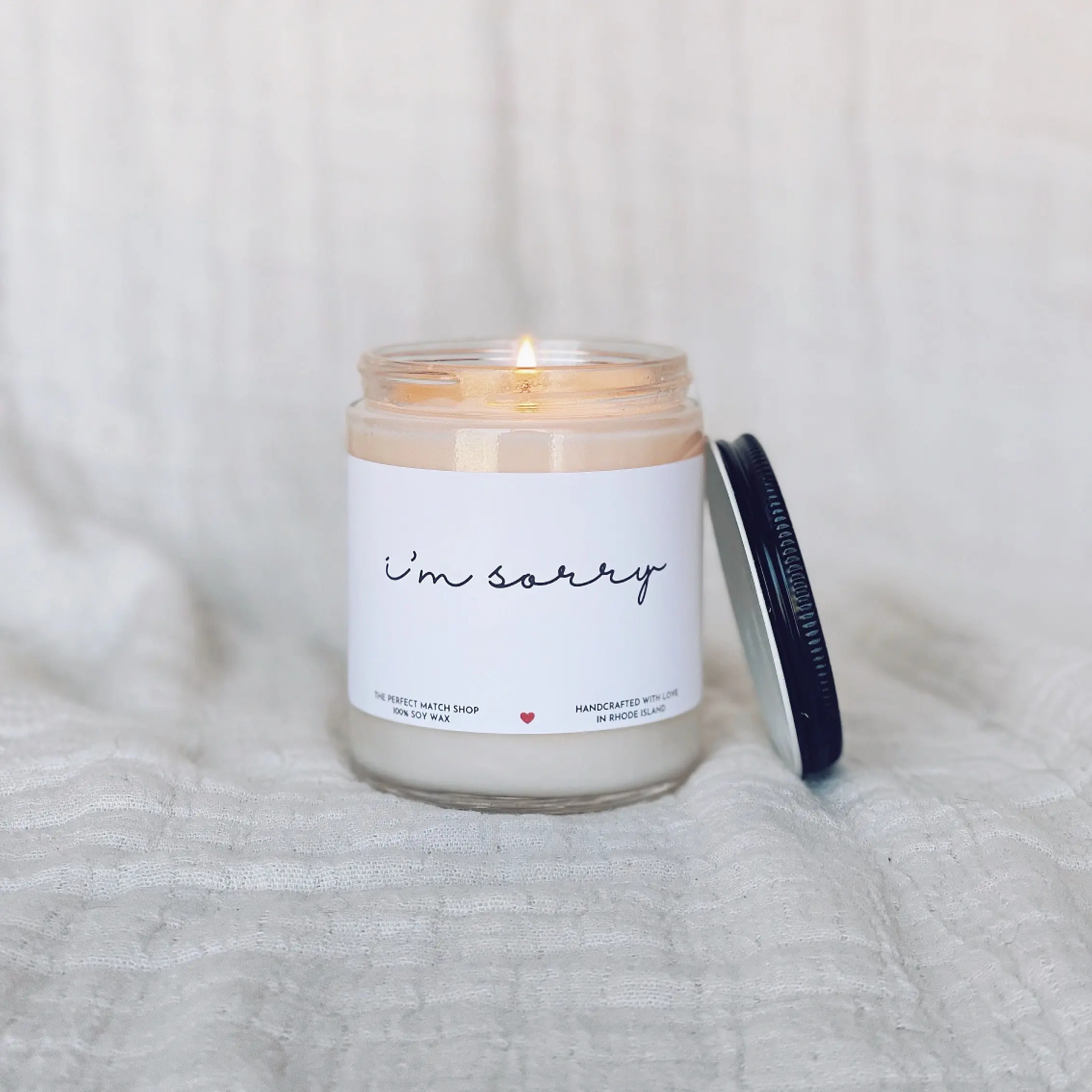 I'm sorry, condolence candle, relationship candle, gifts for him, gift for her, I'm sorry gift, Apology candle, apology gifts