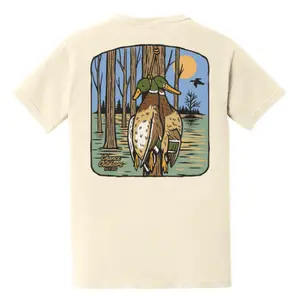 Duck Hunting Sunset T-Shirt, Mallard Ducks Graphic Sweatshirt, Outdoor Waterfowl Hunting T-Shirt For Men - Universal Appeal Garments - Work From Home Wear