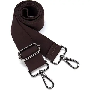 Thickened Solid Color Purse Straps Replacement Crossbody Bag Strap Adjustable Wide Guitar Straps for Handbags 1.5inch