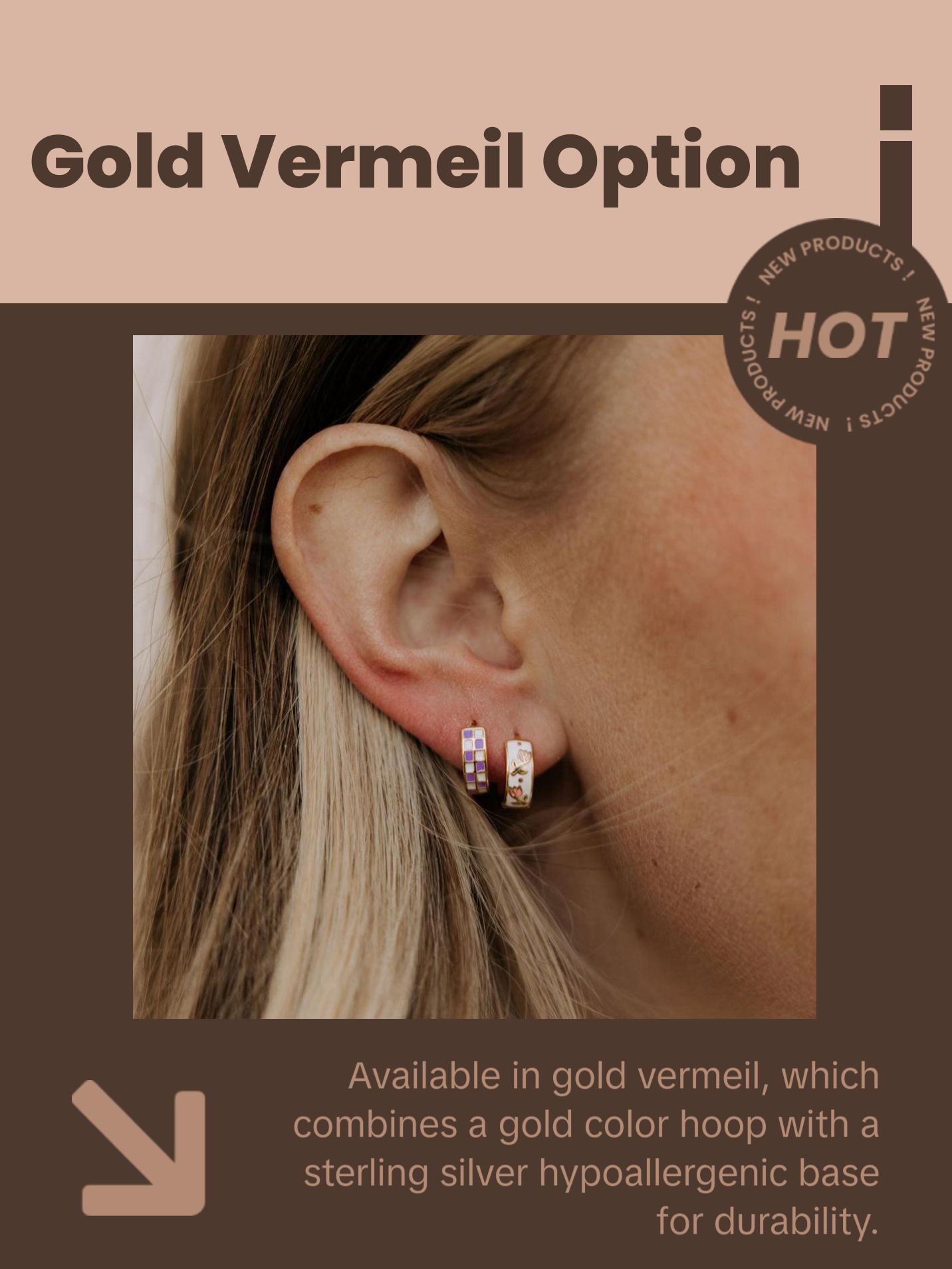 Eloise Tea Cup Hoops