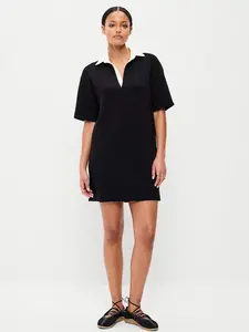 Old Navy Women's Bounce Fleece Short-Sleeve Polo Dress