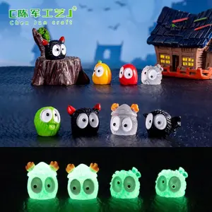 New product micro landscape Halloween night light elf DIY decoration hanging accessories mini miniature ornaments, free gift: color and style randomly given oneGift